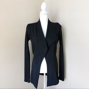 HERFF CHRISTIANSEN Black Cardigan Blazer Medium